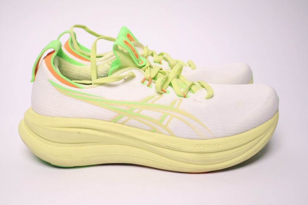 Asics Gel Nimbus Womens Size 9 Neon Yellow Sneakers Walking Running Shoes #216
